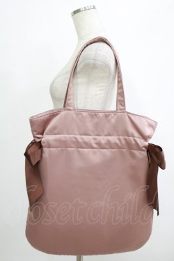 画像2: Maison de FLEUR / ダブルリボントートバッグ  ブラウン H-25-10-05-050-LO-BG-NS-ZH