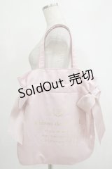 Maison de FLEUR / ダブルリボントートバッグ  ピンク H-25-10-05-051-LO-BG-NS-ZH