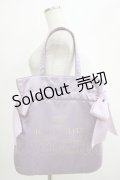 Maison de FLEUR / ダブルリボントートバッグ  ラベンダー H-25-10-05-053-LO-BG-NS-ZH