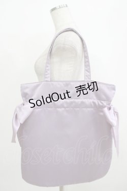 画像2: Maison de FLEUR / ダブルリボントートバッグ  ラベンダー H-25-10-05-053-LO-BG-NS-ZH