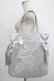 画像1: Maison de FLEUR / ラメダブルリボントートバッグ  シルバー H-25-10-05-055-LO-BG-NS-ZH (1)