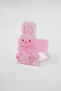 画像1: Angelic Pretty / Gummy Bunnyリング Free ピンク H-25-10-05-061-AP-AC-NS-ZH