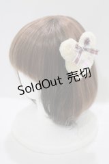 Nile Perch / アニマルバレッタ/ブローチ  アイボリー/くま H-25-10-05-063-LO-AC-NS-ZH