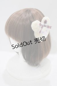 Nile Perch / アニマルバレッタ/ブローチ  アイボリー/くま H-25-10-05-063-LO-AC-NS-ZH