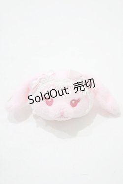 画像1: BABY,THE STARS SHINE BRIGHT / うさくみゃちゃんクリップブローチ  ピンク H-25-10-05-064-BA-AC-NS-ZH