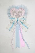 Angelic Pretty / MELODY TOYSハートワッペンブローチ  ピンク H-25-10-05-065-AP-ZA-NS-ZH