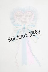 Angelic Pretty / MELODY TOYSハートワッペンブローチ  ピンク H-25-10-05-065-AP-ZA-NS-ZH