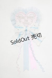 Angelic Pretty / MELODY TOYSハートワッペンブローチ  ピンク H-25-10-05-065-AP-ZA-NS-ZH