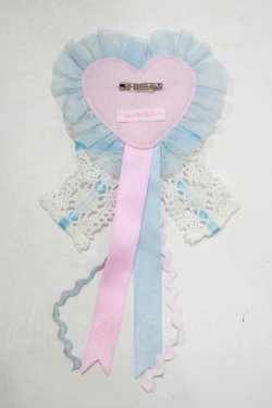 画像2: Angelic Pretty / MELODY TOYSハートワッペンブローチ  ピンク H-25-10-05-065-AP-ZA-NS-ZH