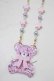 画像1: Angelic Pretty / Milkyベアーネックレス  ラベンダー H-25-10-05-072-AP-AC-NS-ZH (1)