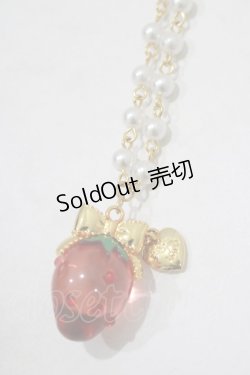 画像1: Angelic Pretty / Crystal Berryネックレス  レッド H-25-10-05-073-AP-AC-NS-ZH