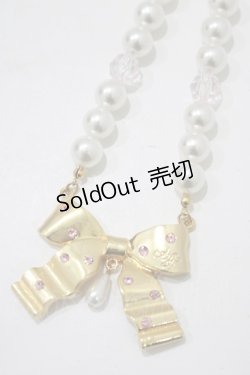 画像1: Angelic Pretty / Twinkle Ribbonネックレス  ピンク H-25-10-05-075-AP-AC-NS-ZH