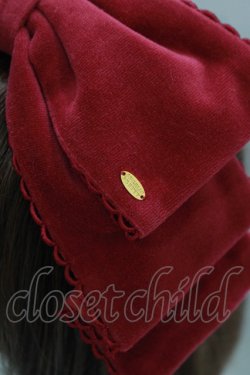 画像2: Angelic Pretty / Dollyヒロインリボンコーム  ワイン H-25-10-05-080-AP-AC-NS-ZH