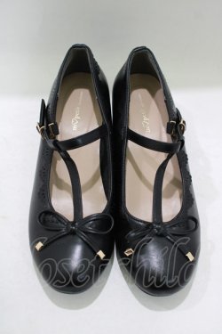 画像2: m petit by misako / AMTストラップレインパンプス L ブラック/ブラウン H-25-10-05-084-LO-SH-NS-ZH