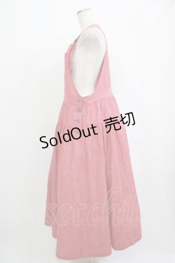 画像2: PINK HOUSE / ワッペンジャンパースカート Free レッド H-25-10-05-011-LO-OP-NS-ZH