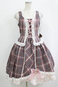 ALICE and the PIRATES / A/Pタータンチェック柄ジャンパースカート Free モーヴ H-25-10-05-002-PA-OP-NS-ZH