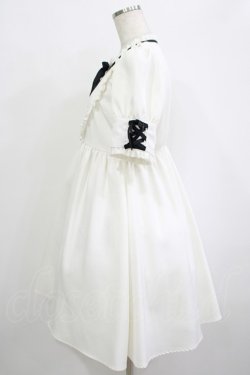 画像2: DearMyLove / メイドライク レースアップワンピース LL オフ H-25-10-05-020-EL-OP-NS-ZH