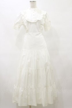 画像1: Ank Rouge / ティアードヨークワンピース M オフ H-25-10-06-062-CA-OP-NS-ZH
