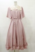 m petit by misako / レースセーラーワンピース M ピンク H-25-10-06-067-LO-OP-NS-ZH