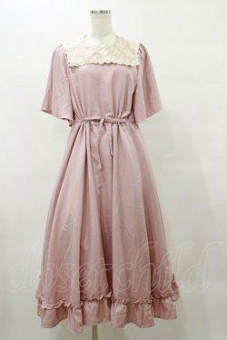 画像1: m petit by misako / レースセーラーワンピース M ピンク H-25-10-06-067-LO-OP-NS-ZH