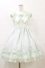 BABY,THE STARS SHINE BRIGHT / ユキノナミダヒメ柄Bright Checkジャンパースカート Free サックス H-25-10-06-075-BA-OP-NS-ZH
