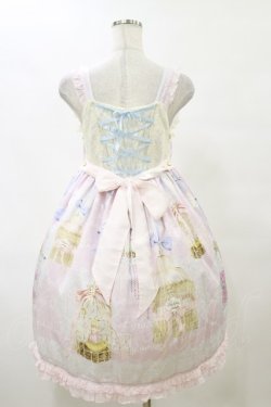 画像2: BABY,THE STARS SHINE BRIGHT / Be My Valentine〜Junoの祝福と鳥たちのAria〜柄フリルジャンパースカート Free ピンク H-25-10-06-077-BA-OP-NS-ZH