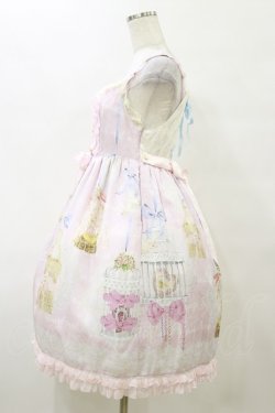 画像3: BABY,THE STARS SHINE BRIGHT / Be My Valentine〜Junoの祝福と鳥たちのAria〜柄フリルジャンパースカート Free ピンク H-25-10-06-077-BA-OP-NS-ZH