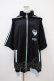 画像3: LISTEN FLAVOR / 1UPハートセーラー襟2WAYジャージパーカー  ブラック×ライトブルー H-25-10-06-1036-PU-TO-KB-ZH (3)