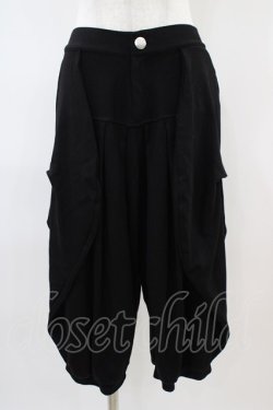 画像1: Deorart / タックサルエルパンツ L ブラック H-25-10-06-1011-PU-PA-KB-ZH