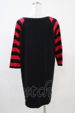 画像2: 【SALE】HELL CAT PUNKS / ボーダー切替カットソーワンピ  黒 H-25-10-06-1027-PU-OP-KB-ZT277 (2)