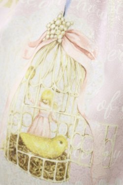 画像5: BABY,THE STARS SHINE BRIGHT / Be My Valentine〜Junoの祝福と鳥たちのAria〜柄フリルジャンパースカート Free ピンク H-25-10-06-077-BA-OP-NS-ZH