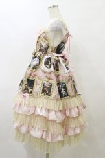 画像3: BABY,THE STARS SHINE BRIGHT / バロックを探して〜天使が祝福する至福の美術館巡り〜柄ロングフリルジャンパースカート Free ピンク H-25-10-06-079-BA-OP-NS-ZH (3)
