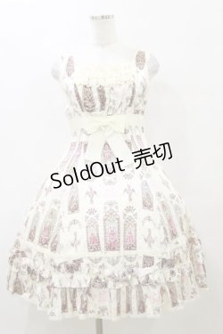 画像1: ALICE and the PIRATES / 恋月姫ステンド天使柄ジャンパースカート Free オフ H-25-10-06-080-PA-OP-NS-ZH