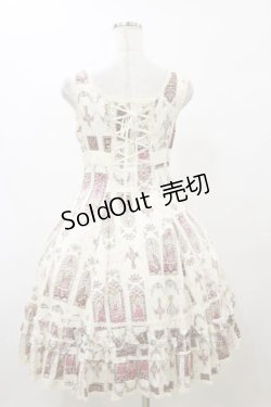 画像2: ALICE and the PIRATES / 恋月姫ステンド天使柄ジャンパースカート Free オフ H-25-10-06-080-PA-OP-NS-ZH