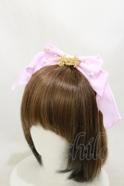 画像1: Angelic Pretty / Angelicプレートグログランリボンカチューシャ  ピンク H-25-10-06-009-AP-AC-NS-ZH
