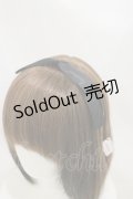 Ank Rouge / サテンリボンカチューシャ  ブラック H-25-10-06-011-CA-AC-NS-ZH