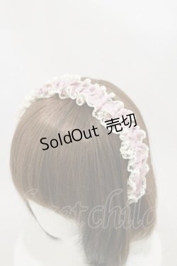 画像1: m petit by misako / TT*AMレースカチューシャ  ピンク H-25-10-06-012-LO-AC-NS-ZH