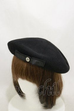 画像1: m petit by misako / NINA'Sコラボベレー  ブラック H-25-10-06-014-LO-AC-NS-ZH