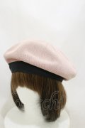 axes femme / ラメ刺繍入サーモベレー  ピンク H-25-10-06-015-AX-AC-NS-ZH