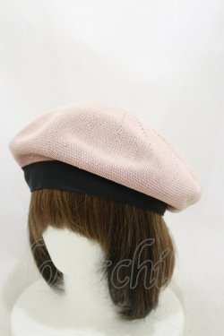 画像1: axes femme / ラメ刺繍入サーモベレー  ピンク H-25-10-06-015-AX-AC-NS-ZH