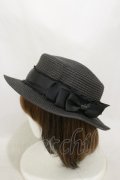 m petit by misako / AMブレードカンカン帽  ブラック H-25-10-06-016-LO-AC-NS-ZH
