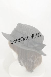 m petit by misako / AMブレードカンカン帽  ブラック H-25-10-06-016-LO-AC-NS-ZT1111Q