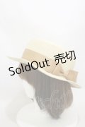 m petit by misako / AMブレードカンカン帽  生成り H-25-10-06-017-LO-AC-NS-ZT1111Q