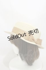 m petit by misako / AMブレードカンカン帽  生成り H-25-10-06-017-LO-AC-NS-ZT1111Q