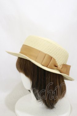 画像1: m petit by misako / AMブレードカンカン帽  生成り H-25-10-06-017-LO-AC-NS-ZH