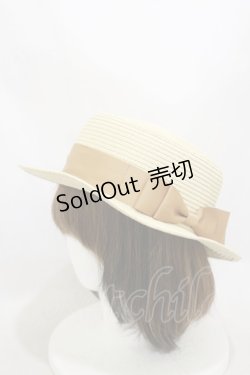 画像1: m petit by misako / AMブレードカンカン帽  生成り H-25-10-06-017-LO-AC-NS-ZT1111Q