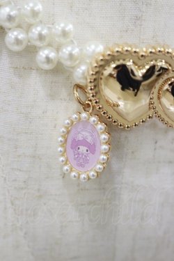 画像2: m petit by misako / サンリオキャラクターズコラボマイメロディパールベルト  ピンク H-25-10-06-027-LO-ZA-NS-ZH