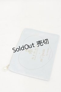 m petit by misako / AM*コウチャツキベロアポーチ（紅茶無し）  サックス H-25-10-06-032-LO-ZA-NS-ZH