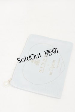 画像1: m petit by misako / AM*コウチャツキベロアポーチ（紅茶無し）  サックス H-25-10-06-032-LO-ZA-NS-ZH