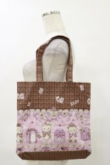 BABY,THE STARS SHINE BRIGHT / くまくみゃちゃんのスウィートチョコレート柄トートBag  ブラウン H-25-10-06-037-BA-BG-NS-ZH